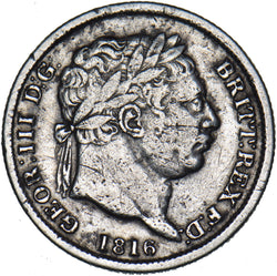 1816 Shilling - George III British Silver Coin