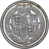 1817 Shilling - George III British Silver Coin - Nice