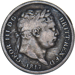 1817 Shilling - George III British Silver Coin