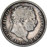 1820 Shilling - George III British Silver Coin