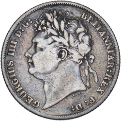 1823 Shilling - George IV British Silver Coin