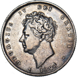 1826 Shilling - George IV British Silver Coin