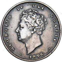 1826 Shilling - George IV British Silver Coin