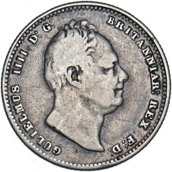 1834 Shilling - William IV British Silver Coin