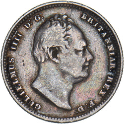 1834 Shilling - William IV British Silver Coin - Nice