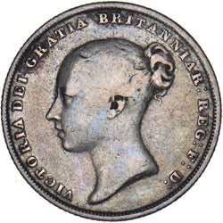 1839 Shilling (1st Bust) - Victoria British Silver Coin