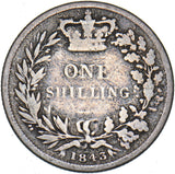1843 Shilling - Victoria British Silver Coin