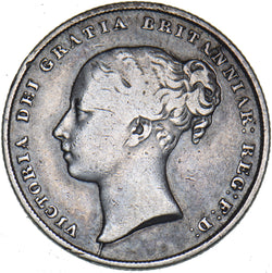 1855 Shilling - Victoria British Silver Coin