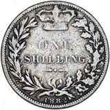 1882 Shilling - Victoria British Silver Coin