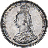 1887 Shilling - Victoria British Silver Coin - Superb