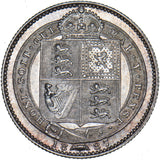 1887 Shilling - Victoria British Silver Coin - Superb
