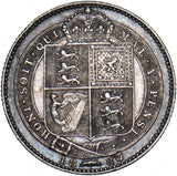 1887 Shilling - Victoria British Silver Coin - Very Nice