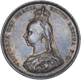 1887 Shilling - Victoria British Silver Coin - Nice