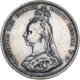 1887 Shilling - Victoria British Silver Coin - Nice