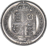 1890 Shilling - Victoria British Silver Coin - Nice