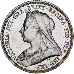1893 Shilling - Victoria British Silver Coin - Very Nice