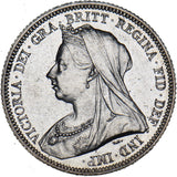1893 Shilling - Victoria British Silver Coin - Very Nice