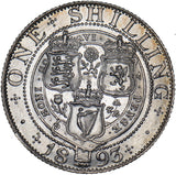 1893 Shilling - Victoria British Silver Coin - Very Nice