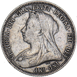 1893 Shilling - Victoria British Silver Coin - Nice