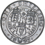 1893 Shilling - Victoria British Silver Coin - Nice