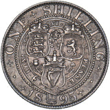1895 Shilling - Victoria British Silver Coin - Nice