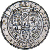 1897 Shilling - Victoria British Silver Coin - Nice