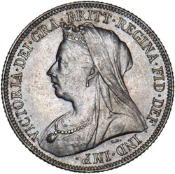 1899 Shilling - Victoria British Silver Coin - Very Nice