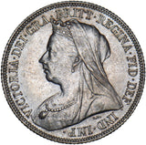 1899 Shilling - Victoria British Silver Coin - Very Nice