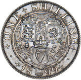 1899 Shilling - Victoria British Silver Coin - Very Nice