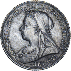 1899 Shilling - Victoria British Silver Coin - Very Nice