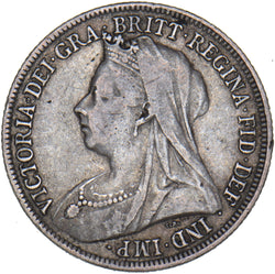 1899 Shilling - Victoria British Silver Coin - Nice
