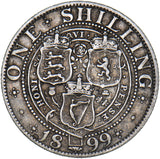 1899 Shilling - Victoria British Silver Coin - Nice