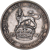 1902 Shilling - Edward VII British Silver Coin - Nice