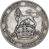1906 Shilling - Edward VII British Silver Coin