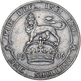 1906 Shilling - Edward VII British Silver Coin