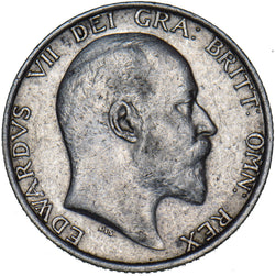 1906 Shilling - Edward VII British Silver Coin - Nice