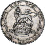 1906 Shilling - Edward VII British Silver Coin - Nice