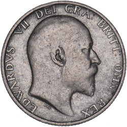 1909 Shilling - Edward VII British Silver Coin