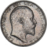 1910 Shilling - Edward VII British Silver Coin - Nice