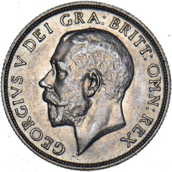 1911 Shilling - George V British Silver Coin - Very Nice