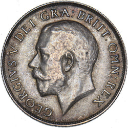 1911 Shilling - George V British Silver Coin - Very Nice
