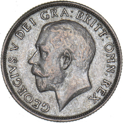 1916 Shilling - George V British Silver Coin - Very Nice