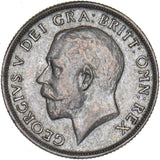 1916 Shilling - George V British Silver Coin - Very Nice