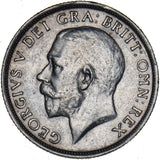 1916 Shilling - George V British Silver Coin - Very Nice