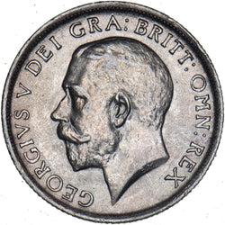 1918 Shilling - George V British Silver Coin - Very Nice