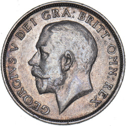 1919 Shilling - George V British Silver Coin - Nice