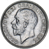1926 Shilling (Modified Effigy) - George V British Silver Coin - Very Nice