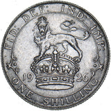 1926 Shilling (Modified Effigy) - George V British Silver Coin - Very Nice