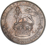 1927 Shilling - George V British Silver Coin - Superb