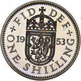 1953 Proof Scottish Shilling - Elizabeth II British  Coin - Superb